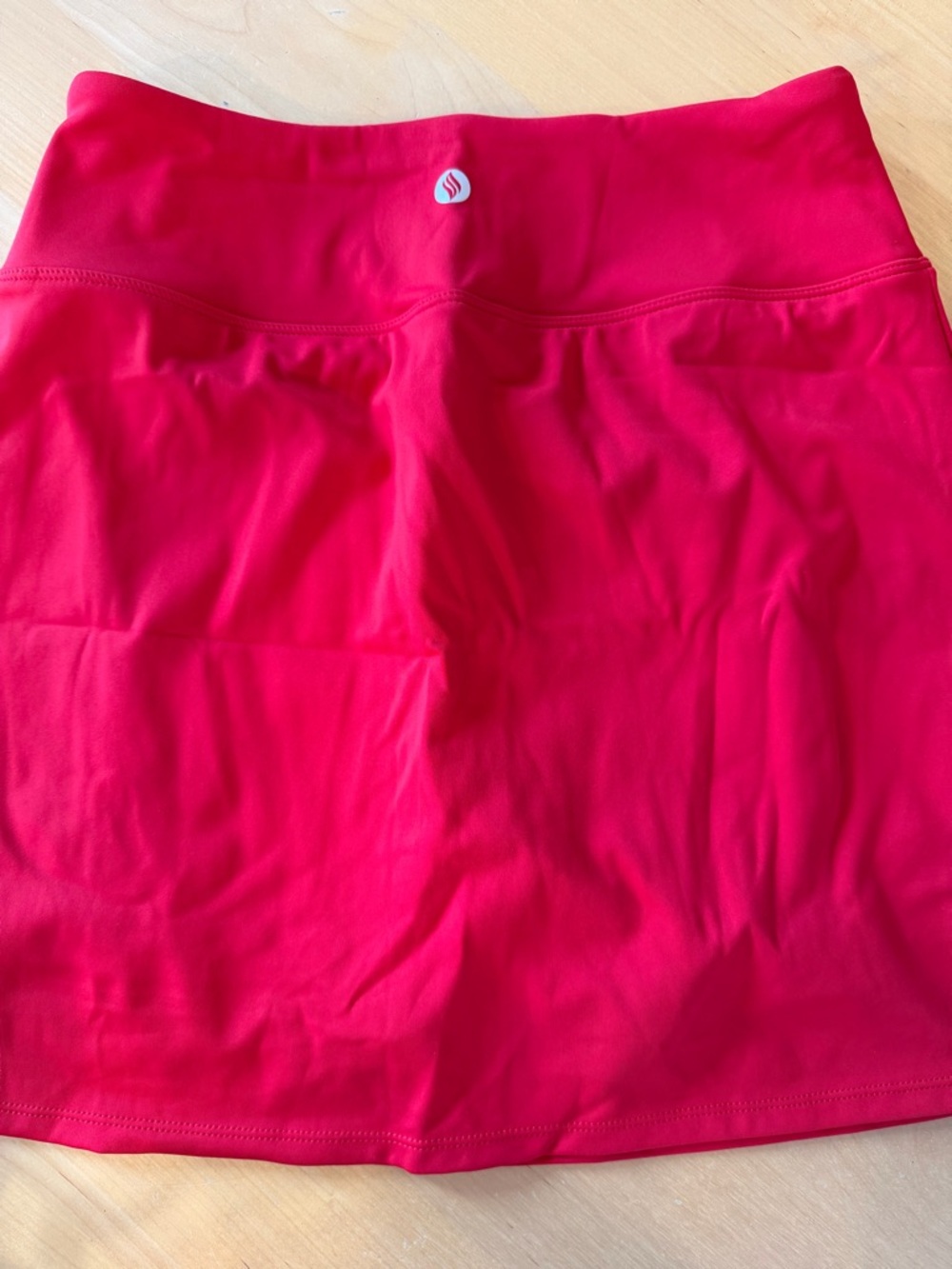 SANTINY High-Waisted A-Line Skort in  Red XS NWT! Athletic shorts skirt - Picture 9 of 11